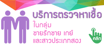 บริการวิชาการ ในกลุ่ม ชายรักชาย เกย์ และสาวประเภทสอง